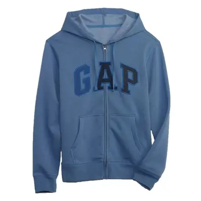 GAP FULLZIP LOGO Férfi pulóver, kék, méret