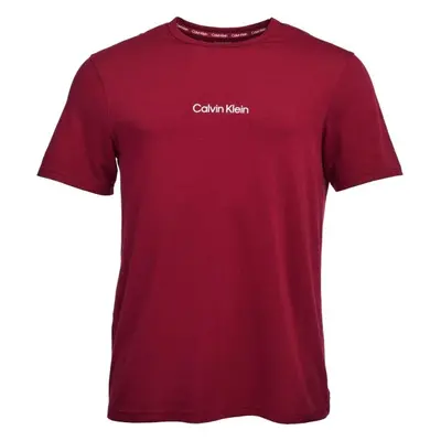 Calvin Klein S/S CREW NECK Férfi póló, bordó, méret