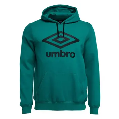 Umbro FW LARGE LOGO HOODY Férfi pulóver, sötétzöld, méret