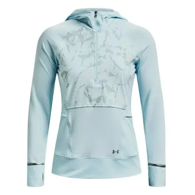 Under Armour OUTRUN THE COLD HOODED HZ Női pulóver futáshoz, világoskék, méret