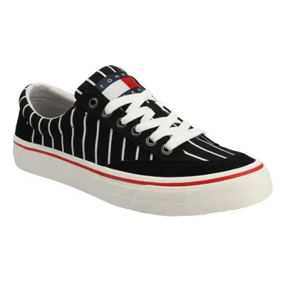 Tommy Hilfiger TOMMY JEANS SKATE CANVAS STRIPES Férfi szabadidő cipő, fekete, méret