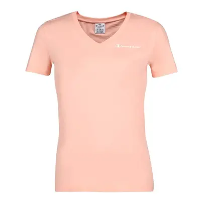 Champion V-NECK T-SHIRT Női póló, lazac, méret