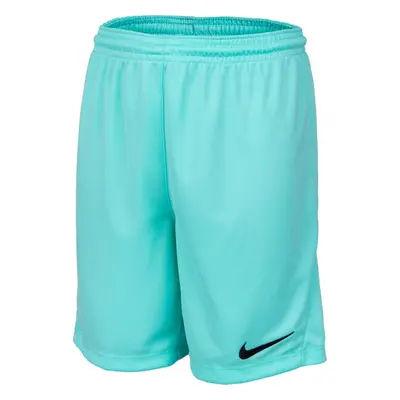 Nike DRI-FIT PARK JR TQO Fiú rövidnadrág focira, türkiz, méret