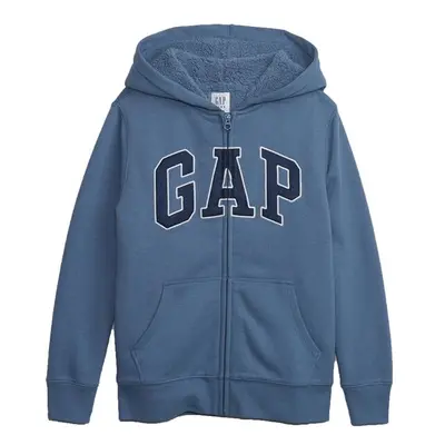 GAP INSULATED FULLZIP LOGO Fiú pulóver, kék, méret