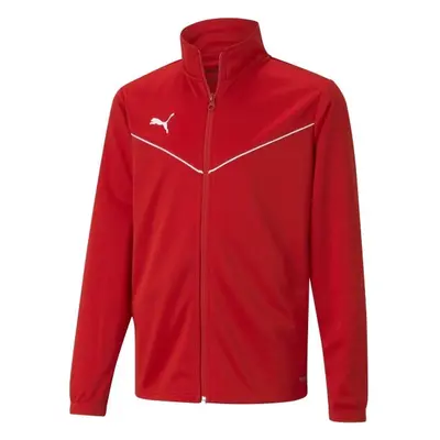 Puma TEAMRISE TRAINING POLY JACKET JR Fiú cipzáras felső, piros, méret