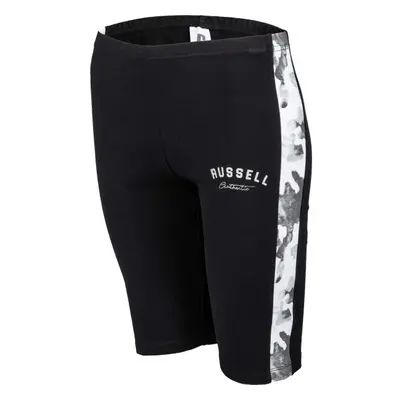 Russell Athletic BIKE PRINT SHORT Női rövidnadrág, fekete, méret