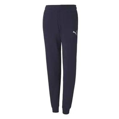 Puma TEAMGOAL CASUALS PANTS JR Fiú melegítőnadrág focira, sötétkék, méret