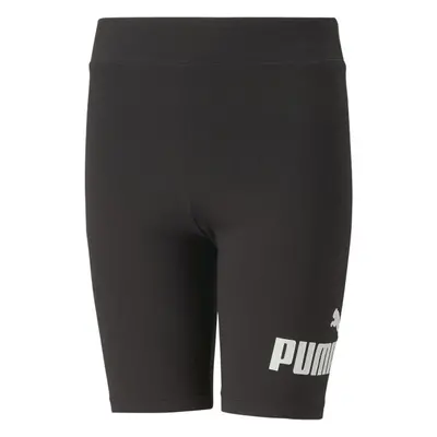 Puma ESS+LOGO SHORT LEGGINGS G Lány rövidnadrág, fekete, méret