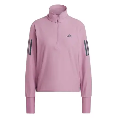 adidas OTR 1/2 ZIP W Női póló futáshoz, lila, méret