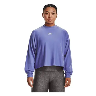 Under Armour UA RIVAL TERRY OVERSIZED CRW Női edző póló, kék, méret