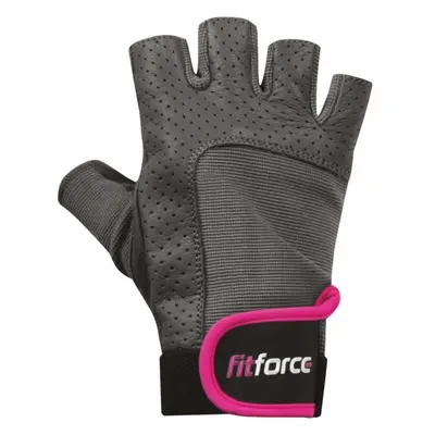 Fitforce PFR01 Fitness kesztyű, szürke, méret