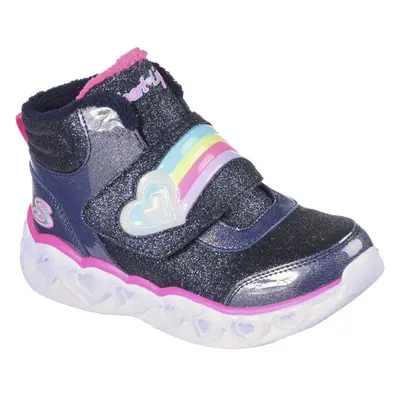 Skechers HEART LIGHTS - BRILLIANT RAINBOW Lány téli cipő, sötétkék, méret