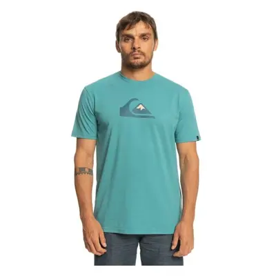 Quiksilver COMP LOGO SS Férfi póló, türkiz, méret