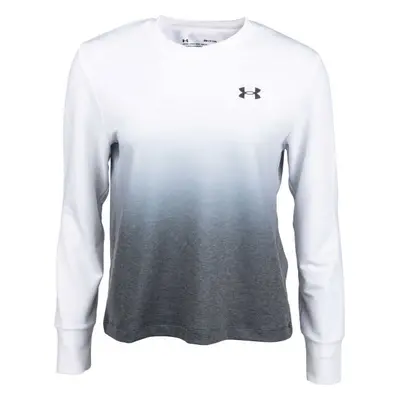 Under Armour RIVAL TERRY GRADIENT CREW Női pulóver, fehér, méret