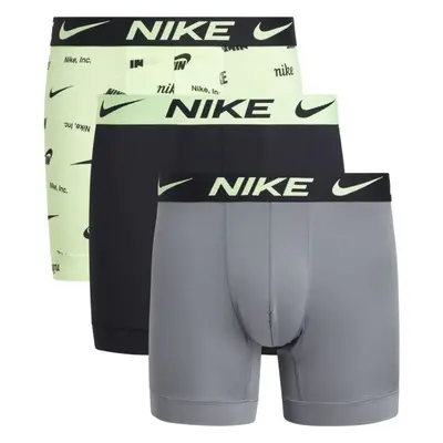 Nike DRI-FIT ESSENTIAL MICRO BOXER BRIEF 3PK Férfi boxeralsó, világoszöld, méret