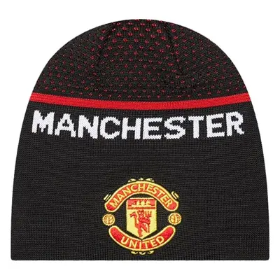 New Era ENGINEERED SKULL BEANIE MANCHESTER UNITED Téli sapka, fekete, méret