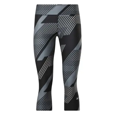 Reebok WOR TRAIN AOP CAPRI Női legging, fekete, méret