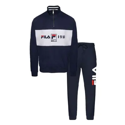 Fila IN COTTON BRUSHED FLEECE Férfi pizsama, sötétkék, méret