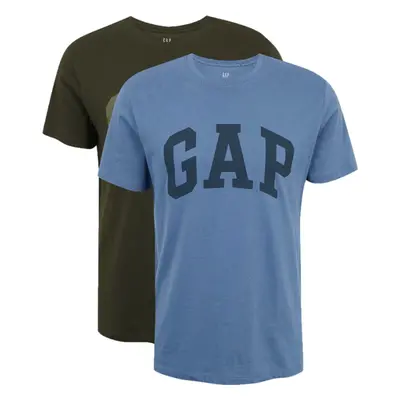 GAP V-INTX 2PK ARCH LOGO Férfi póló, khaki, méret