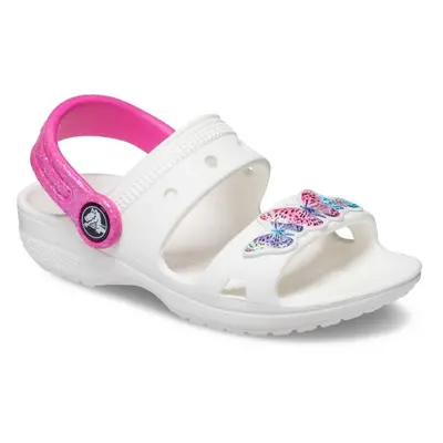 Crocs CLASSIC EMBELLISHED SANDAL T Gyerek szandál, fehér, méret 22/23