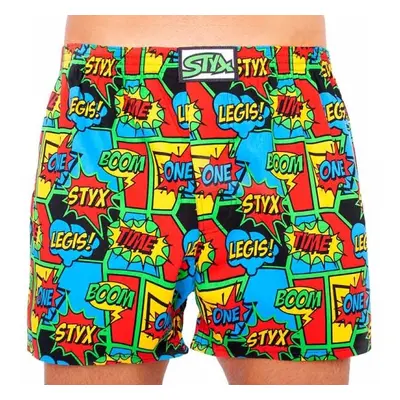 Styx MEN'S BOXERS SHORTS CLASSIC RUBBER Férfi alsó, mix, méret