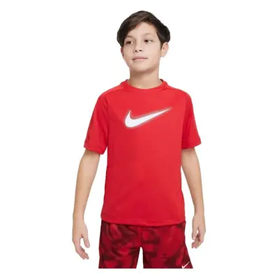 Nike DF MULTI+ SS TOP HBR Fiú póló, piros, méret