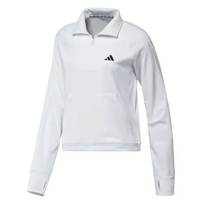 adidas GG 1/4 ZIP Női pulóver, fehér, méret