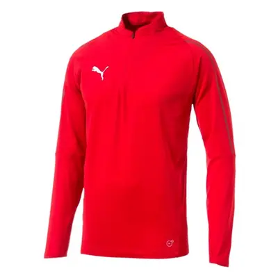 Puma FINAL TRAINING 1/4 ZIP TOP Férfi sportpóló, piros, méret