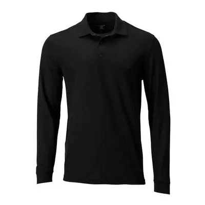 GREGNORMAN MEN INTERLOCK LONGSLEEVE POLO Férfi pólóing, fekete, méret