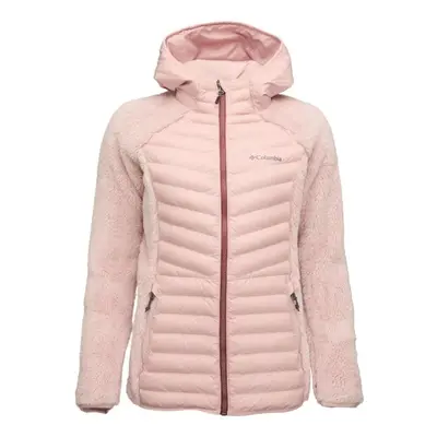 Columbia POWDER LITE SHERPA HYBRID FULL ZIP Női kabát, rózsaszín, méret