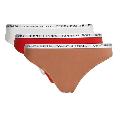 Tommy Hilfiger 3P THONG Női tanga alsó, fehér, méret