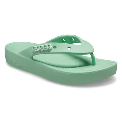 Crocs CLASSIC PLATFORM FLIP W Női flip-flop papucs, világoszöld, méret 38/39