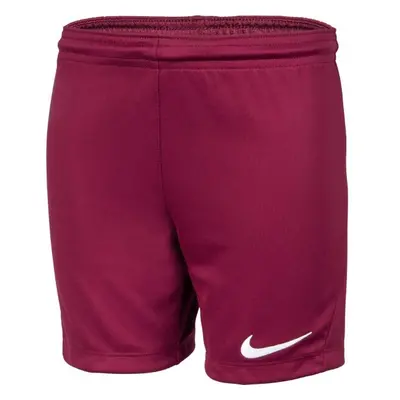 Nike DRI-FIT PARK JR TQO Fiú rövidnadrág focira, bordó, méret