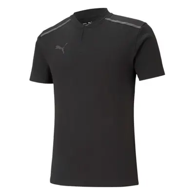 Puma TEAMCUP CASUALS POLO Férfi galléros póló, fekete, méret