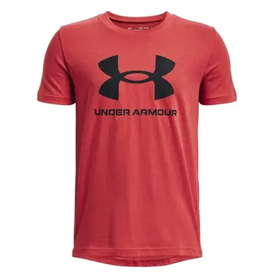 Under Armour SPORTSTYLE LOGO SS Fiú póló, piros, méret