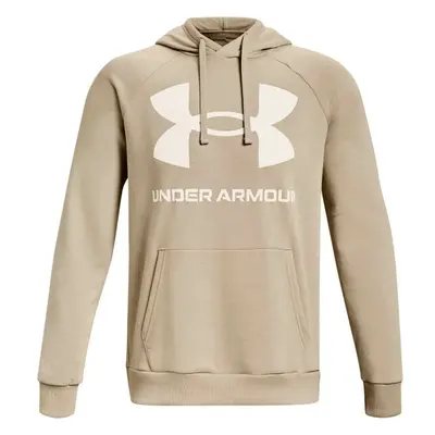 Under Armour RIVAL FLEECE BIG LOGO HD Férfi pulóver, bézs, méret