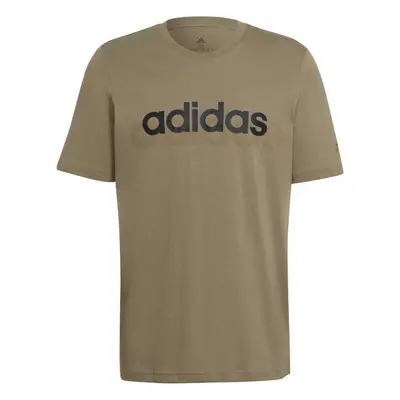 adidas LIN SJ T Férfi póló, khaki, méret