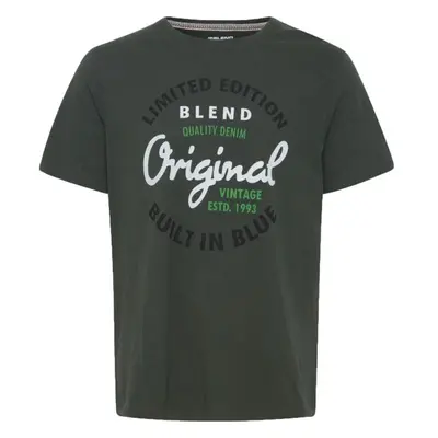 BLEND TEE REGULAR FIT Férfi póló, sötétzöld, méret