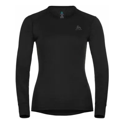 Odlo W ACTIVE WARM ECO BL TOP CREW Női funkcionális póló, fekete, méret