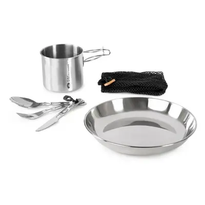 GSI GLACIER STAINLESS PERSON SET Kemping edények, ezüst, méret