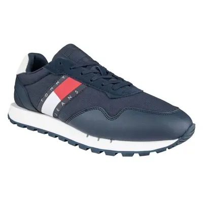 Tommy Hilfiger RETRO LEATHER TJM RUNNER Férfi szabadidőcipő, sötétkék, méret