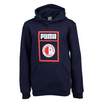 Puma SLAVIA PRAGUE GRAPHIC TEE JR Junior pulóver, sötétkék, méret