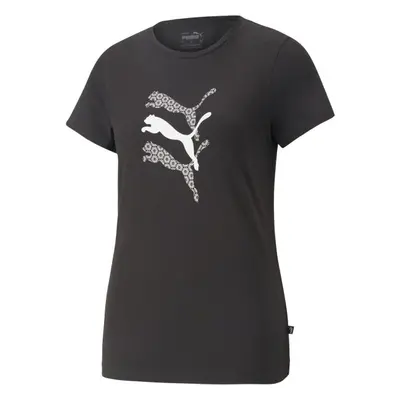 Puma GRAPHICS LAZER CUT TEE Női póló, fekete, méret