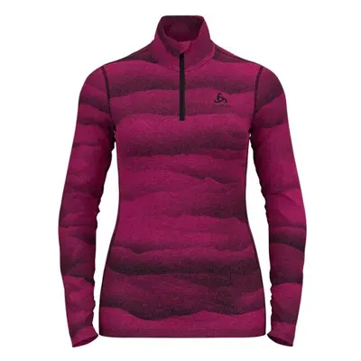 Odlo BL TOP TURTLE NECK L/S HALF ZIP WHISTLER Női funkcionális felső, rózsaszín, méret