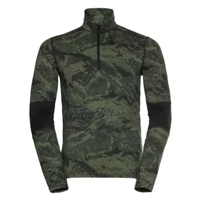 Odlo BL TOP TURTLE NECK WHISTLER Férfi funkcionális felső, sötétzöld, méret