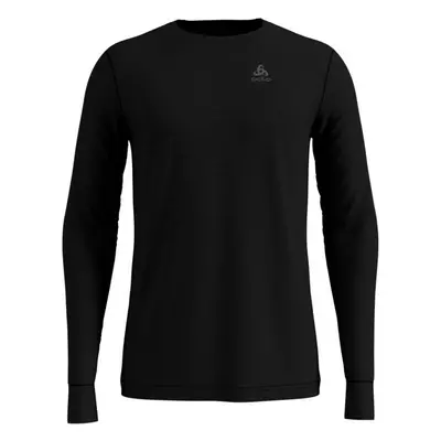 Odlo SUW TOP CREW NECK L/S NATURAL 100% MERINO Hosszú ujjú férfi póló, fekete, méret