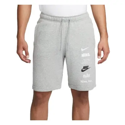 Nike CLUB+ FT SHORT MLOGO Férfi rövidnadrág, szürke, méret