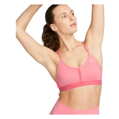 Nike DF INDY V-NECK BRA W Női sportmelltartó, rózsaszín, méret