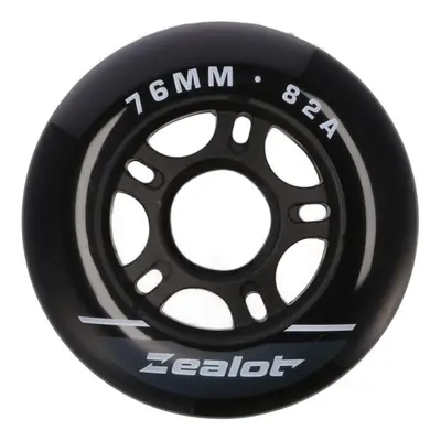 Zealot INLINE WHEELS PACK 76-82A Görkorcsolya kerekek, fekete, méret