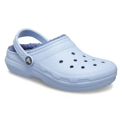 Crocs CLASSIC LINED CLOG T Lány belebújós cipő, világoskék, méret 24/25